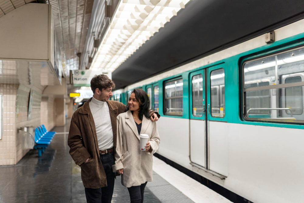 couple dans le métro