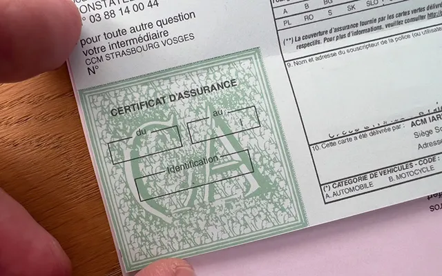 carte verte assurance automobile