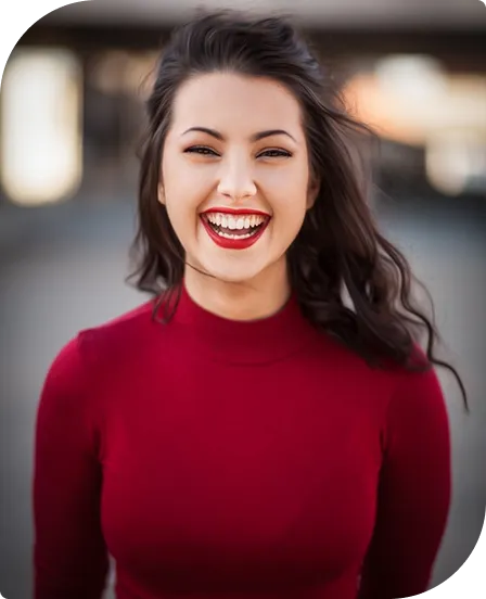 Femme souriant