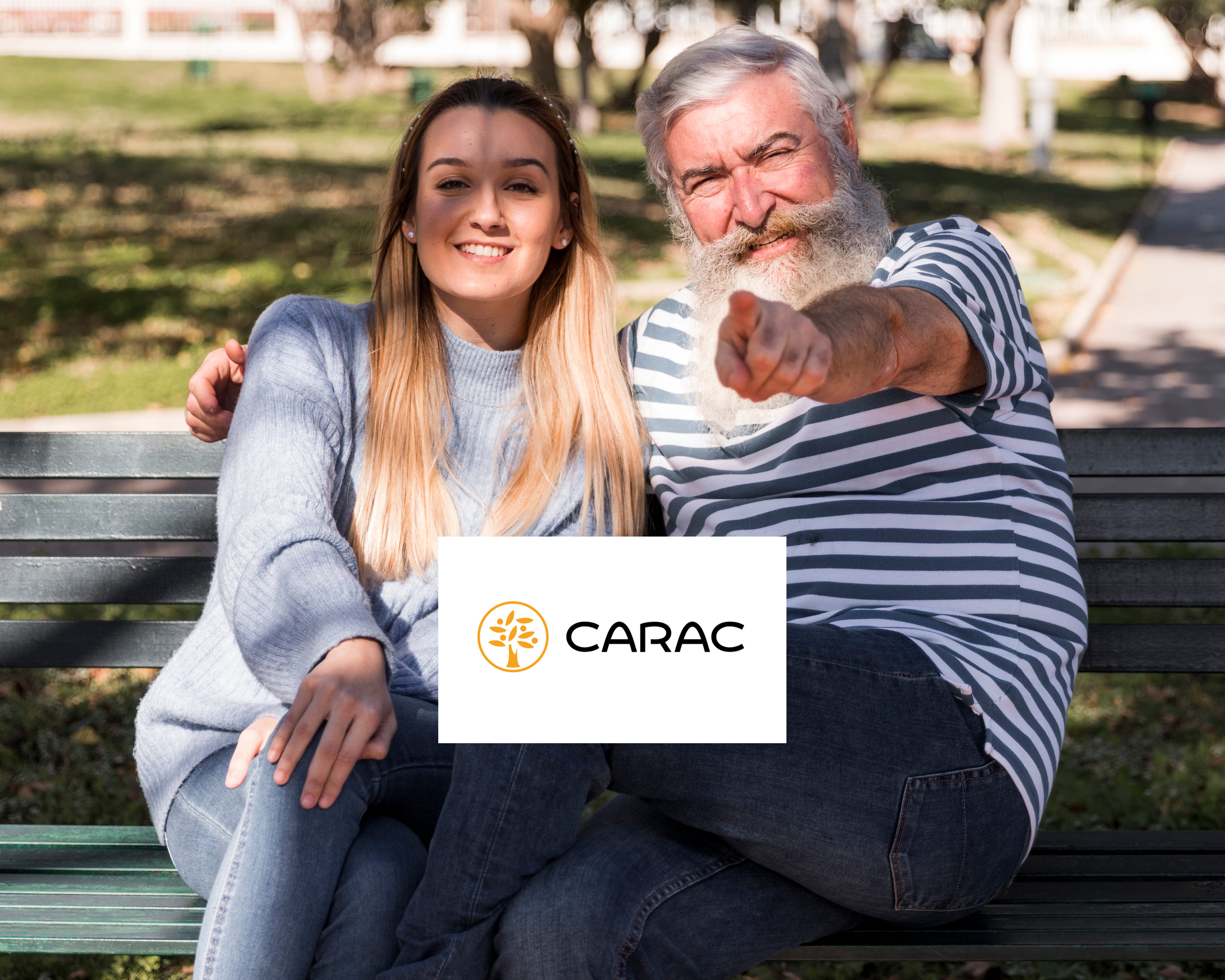 Un grand père et sa petite fille