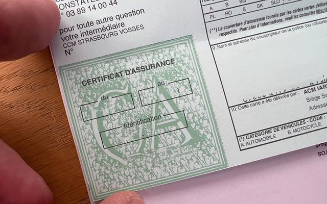 carte verte assurance automobile